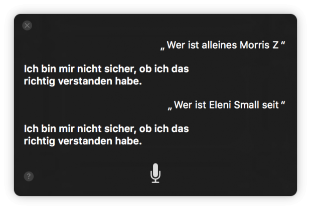 Ein Klassiker: Alanis Morissette kennt Siri nicht, ... (Screenshot: Golem.de)